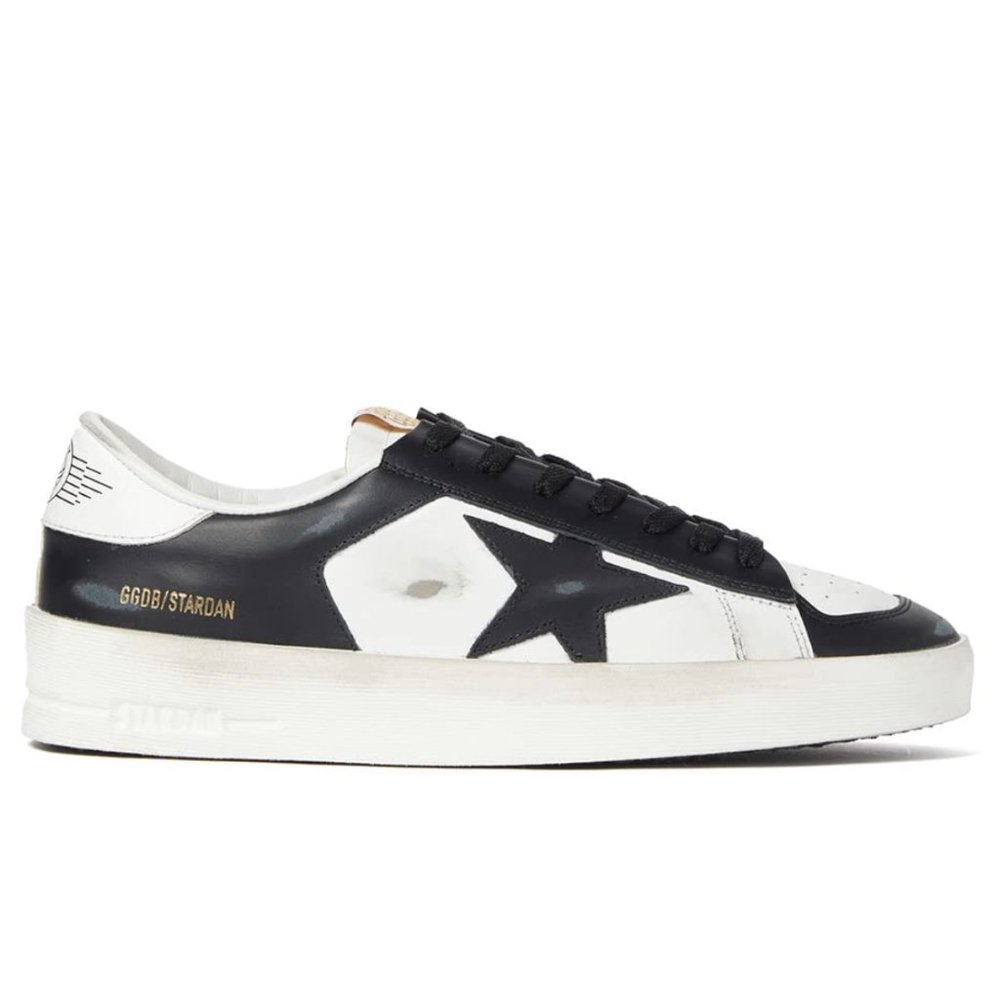 Golden Goose Stardan Low Top Sneaker in Black and White